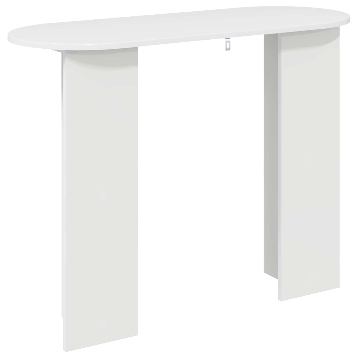 vidaXL Τραπέζι κονσόλας Γυαλιστερό Λευκό 100 x 39,5 x 75 εκ
