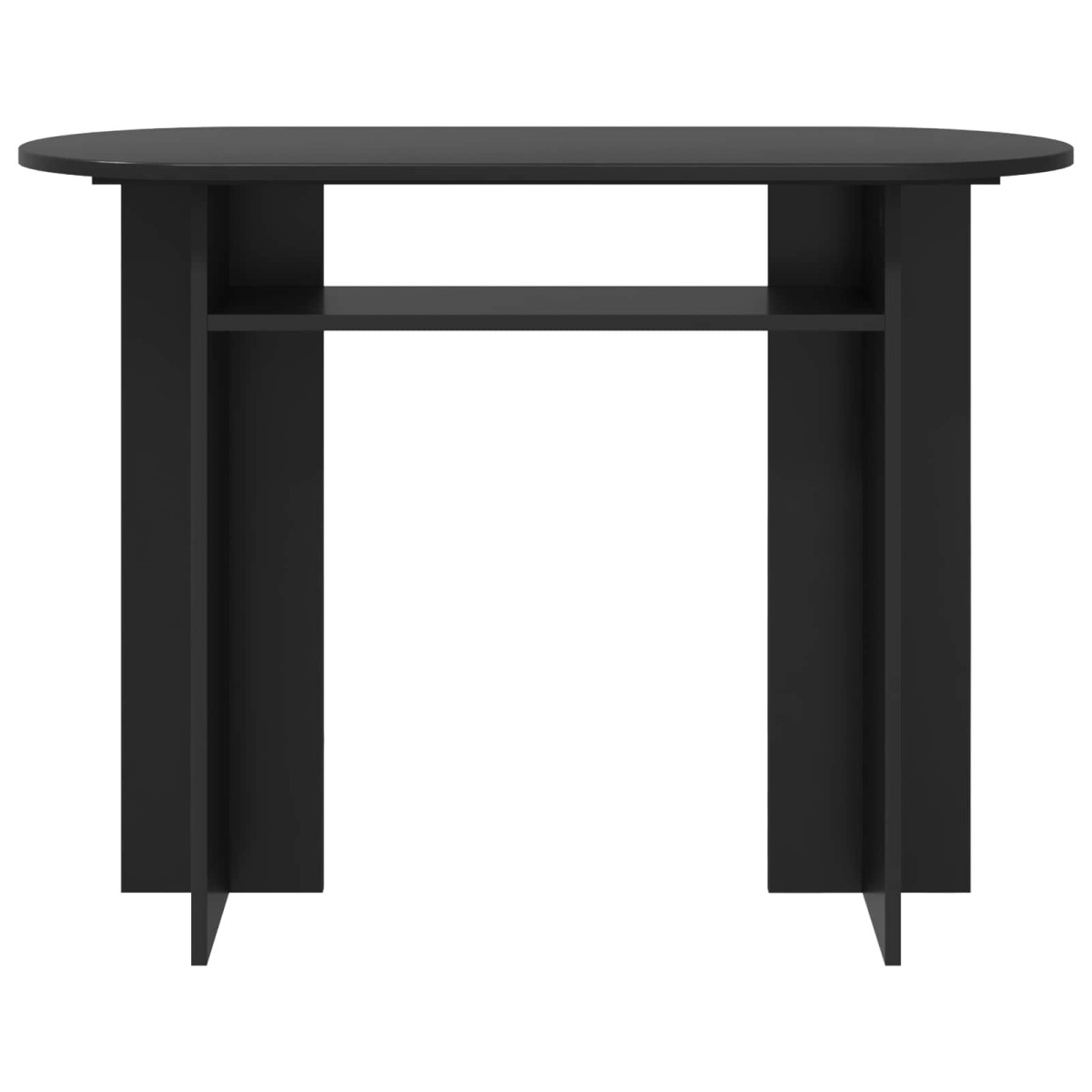 vidaXL Τραπέζι κονσόλας Μαύρη Δρυς 100 x 39,5 x 75 εκ