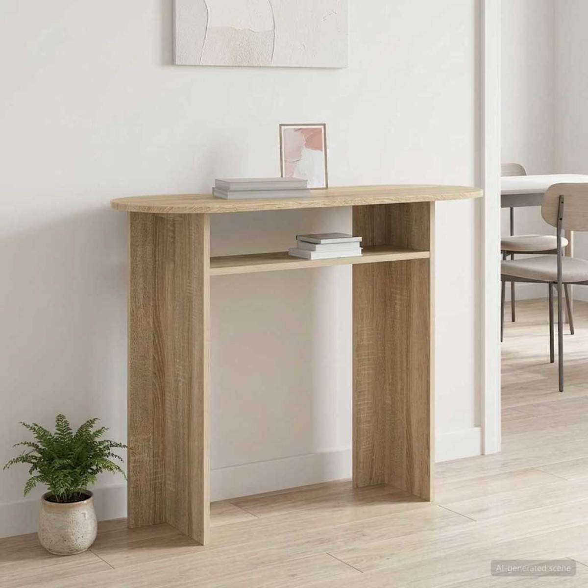 vidaXL Τραπέζι κονσόλας Sonoma Δρυς 100 x 39,5 x 75 εκ