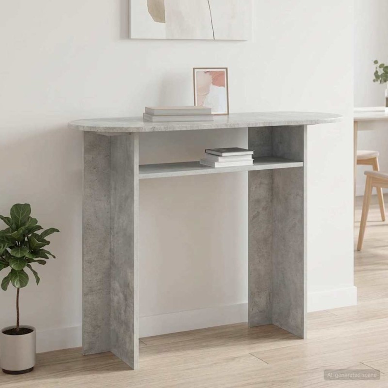 vidaXL Τραπέζι κονσόλας Γκρι Σκυροδέματος 100 x 39,5 x 75 εκ