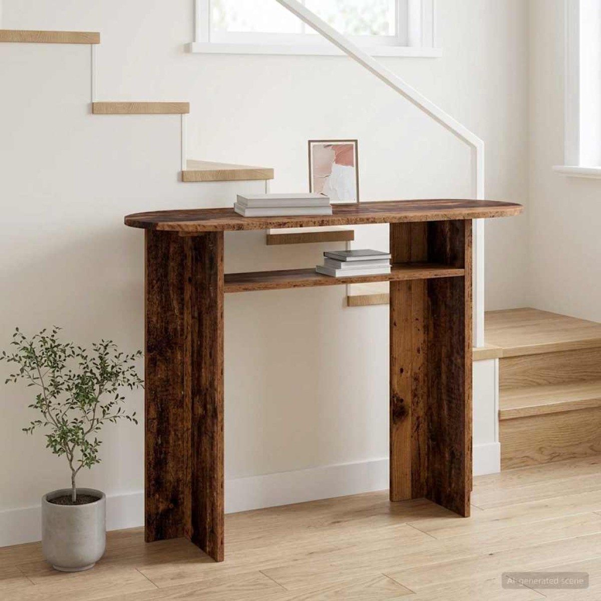 vidaXL Τραπέζι κονσόλας Παλαιωμένο ξύλο 100 x 39,5 x 75 εκ