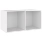vidaXL Έπιπλο Δίσκων Βινυλίου Λευκό 71x34x36 εκ. Επεξεργ. Ξύλο
