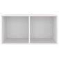 vidaXL Έπιπλο Δίσκων Βινυλίου Λευκό 71x34x36 εκ. Επεξεργ. Ξύλο