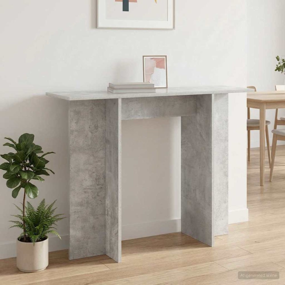vidaXL Τραπέζι κονσόλας Γκρι Σκυροδέματος 100 x 30 x 75 εκ