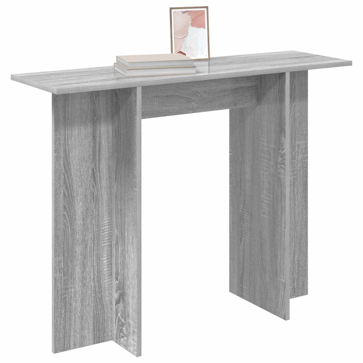 vidaXL Τραπέζι κονσόλας Γκρι Sonoma 100 x 30 x 75 εκ