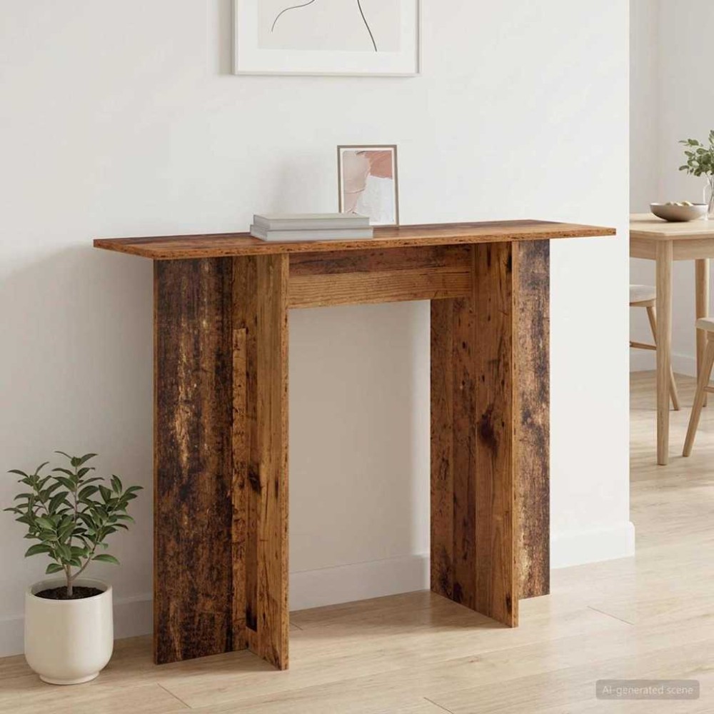 vidaXL Τραπέζι κονσόλας Παλαιωμένο ξύλο 100 x 30 x 75 εκ