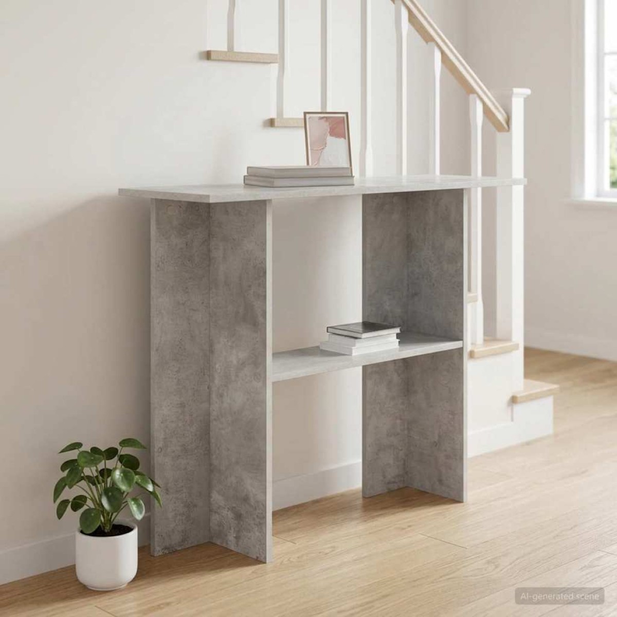 vidaXL Τραπέζι κονσόλας Γκρι Σκυροδέματος 100 x 30 x 75 εκ