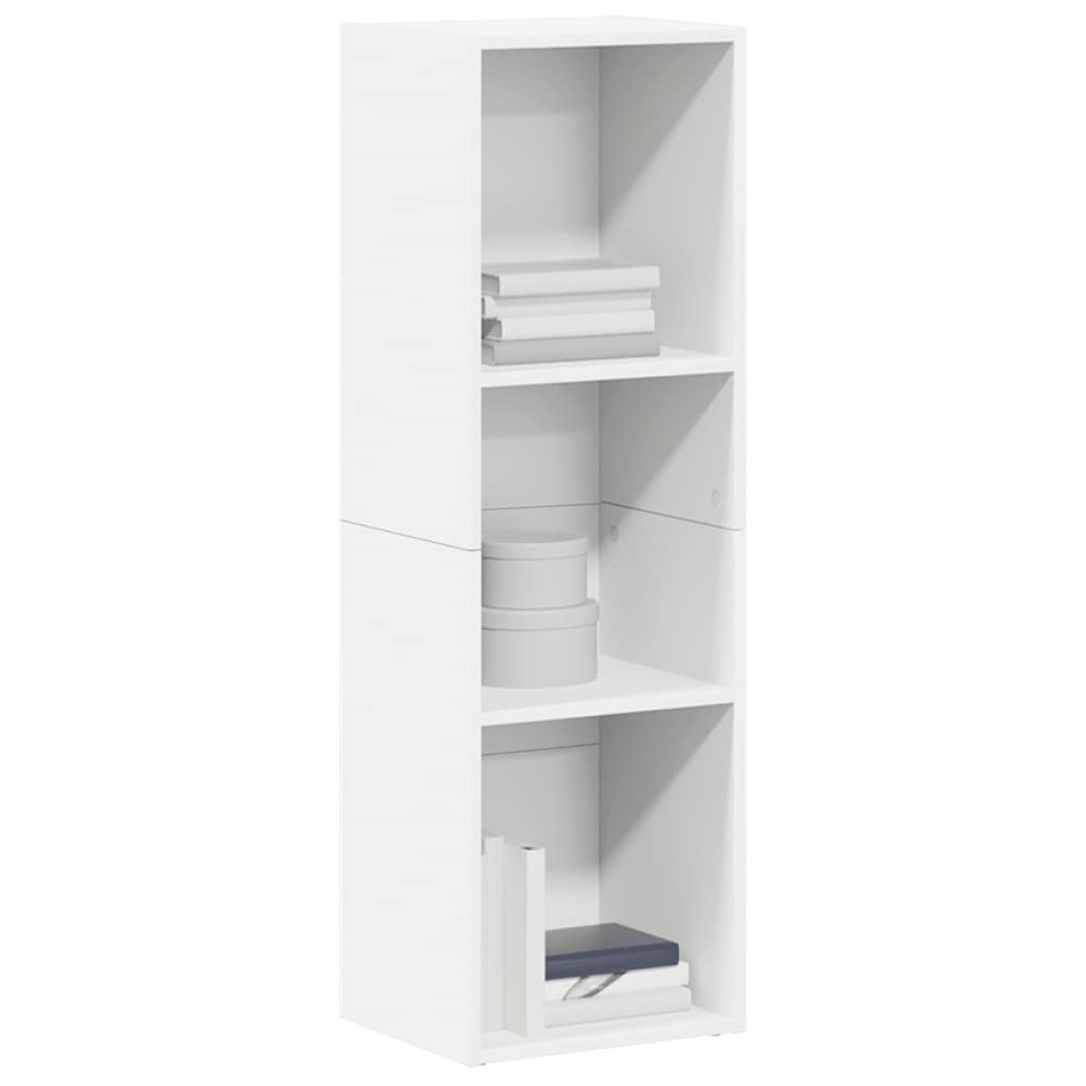 vidaXL Βιβλιοθήκη/Έπιπλο Τηλεόρασης Λευκό 36x30x114 εκ. Μοριοσανίδα