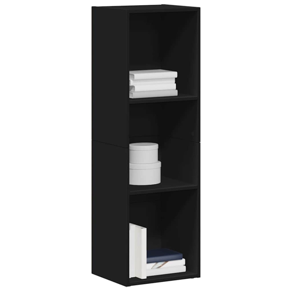 vidaXL Βιβλιοθήκη/Έπιπλο Τηλεόρασης Μαύρο 36x30x114 εκ. Μοριοσανίδα
