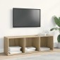 vidaXL Βιβλιοθήκη/Έπιπλο TV Sonoma Δρυς 36x30x114 εκ. από Μοριοσανίδα