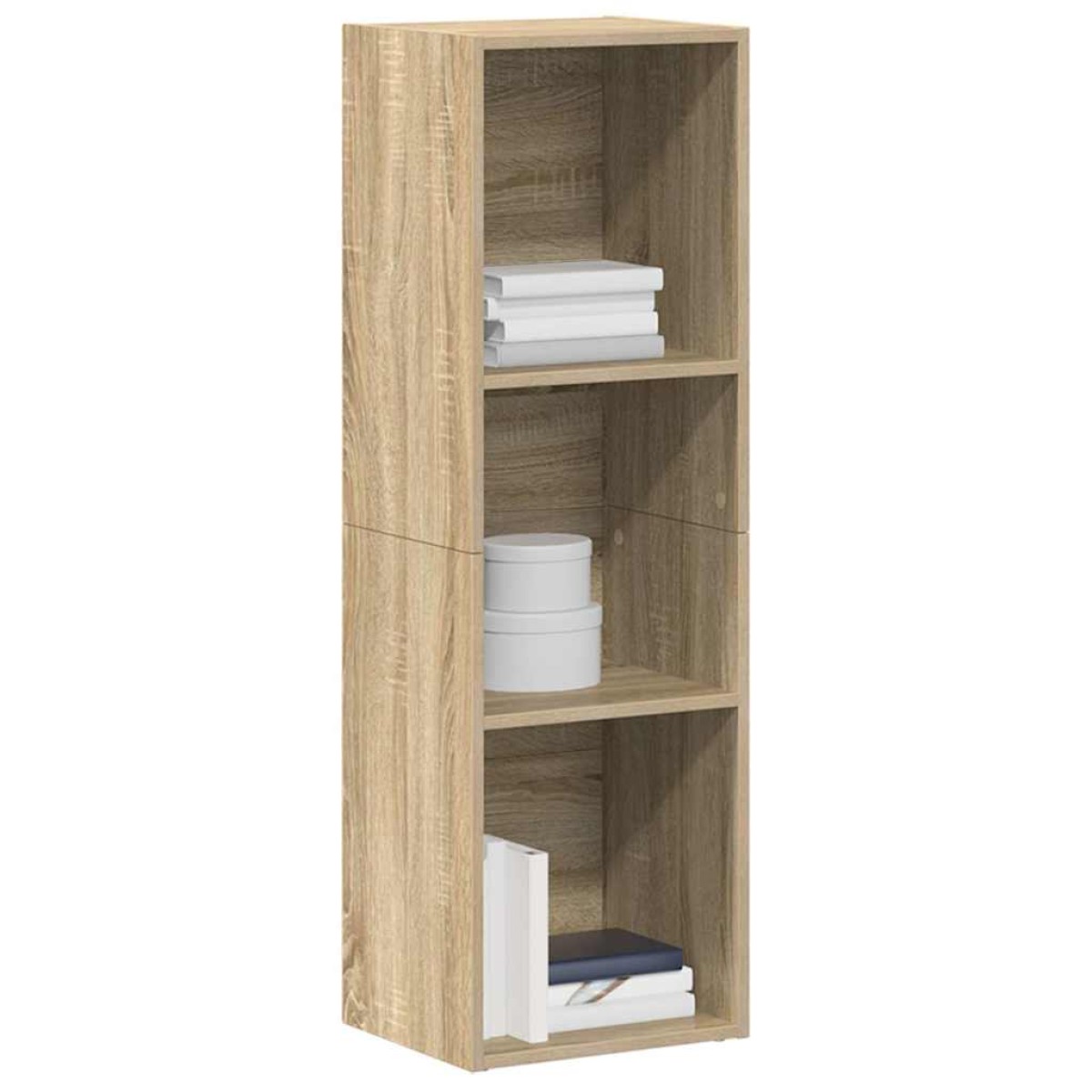 vidaXL Βιβλιοθήκη/Έπιπλο TV Sonoma Δρυς 36x30x114 εκ. από Μοριοσανίδα