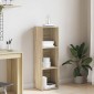 vidaXL Βιβλιοθήκη/Έπιπλο TV Sonoma Δρυς 36x30x114 εκ. από Μοριοσανίδα