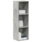 vidaXL Βιβλιοθήκη/Έπιπλο TV Γκρι Σκυροδέματος 36x30x114 εκ Μοριοσανίδα