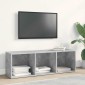vidaXL Βιβλιοθήκη/Έπιπλο TV Γκρι Σκυροδέματος 36x30x114 εκ Μοριοσανίδα