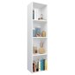 vidaXL Βιβλιοθήκη/Έπιπλο Τηλεόρασης Λευκό 36x30x143 εκ. Μοριοσανίδα
