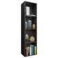 vidaXL Βιβλιοθήκη/Έπιπλο Τηλεόρασης Μαύρο 36x30x143 εκ. Μοριοσανίδα