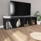 vidaXL Βιβλιοθήκη/Έπιπλο Τηλεόρασης Μαύρο 36x30x143 εκ. Μοριοσανίδα