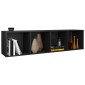 vidaXL Βιβλιοθήκη/Έπιπλο Τηλεόρασης Μαύρο 36x30x143 εκ. Μοριοσανίδα