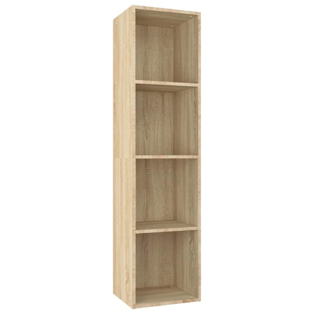 vidaXL Βιβλιοθήκη/Έπιπλο TV Sonoma Δρυς 36x30x143 εκ. από Επεξ. Ξύλο