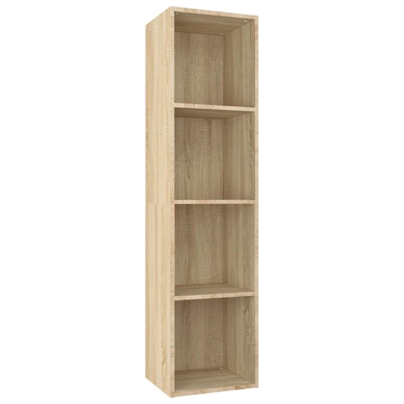 vidaXL Βιβλιοθήκη/Έπιπλο TV Sonoma Δρυς 36x30x143 εκ. από Επεξ. Ξύλο