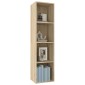 vidaXL Βιβλιοθήκη/Έπιπλο TV Sonoma Δρυς 36x30x143 εκ. από Μοριοσανίδα