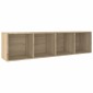 vidaXL Βιβλιοθήκη/Έπιπλο TV Sonoma Δρυς 36x30x143 εκ. από Μοριοσανίδα