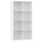 vidaXL Ραφιέρα/Βιβλιοθήκη Λευκή 66 x 30 x 130 εκ. από Μοριοσανίδα
