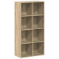 vidaXL Ραφιέρα/Βιβλιοθήκη Sonoma Δρυς 66x30x130 εκ. από Μοριοσανίδα