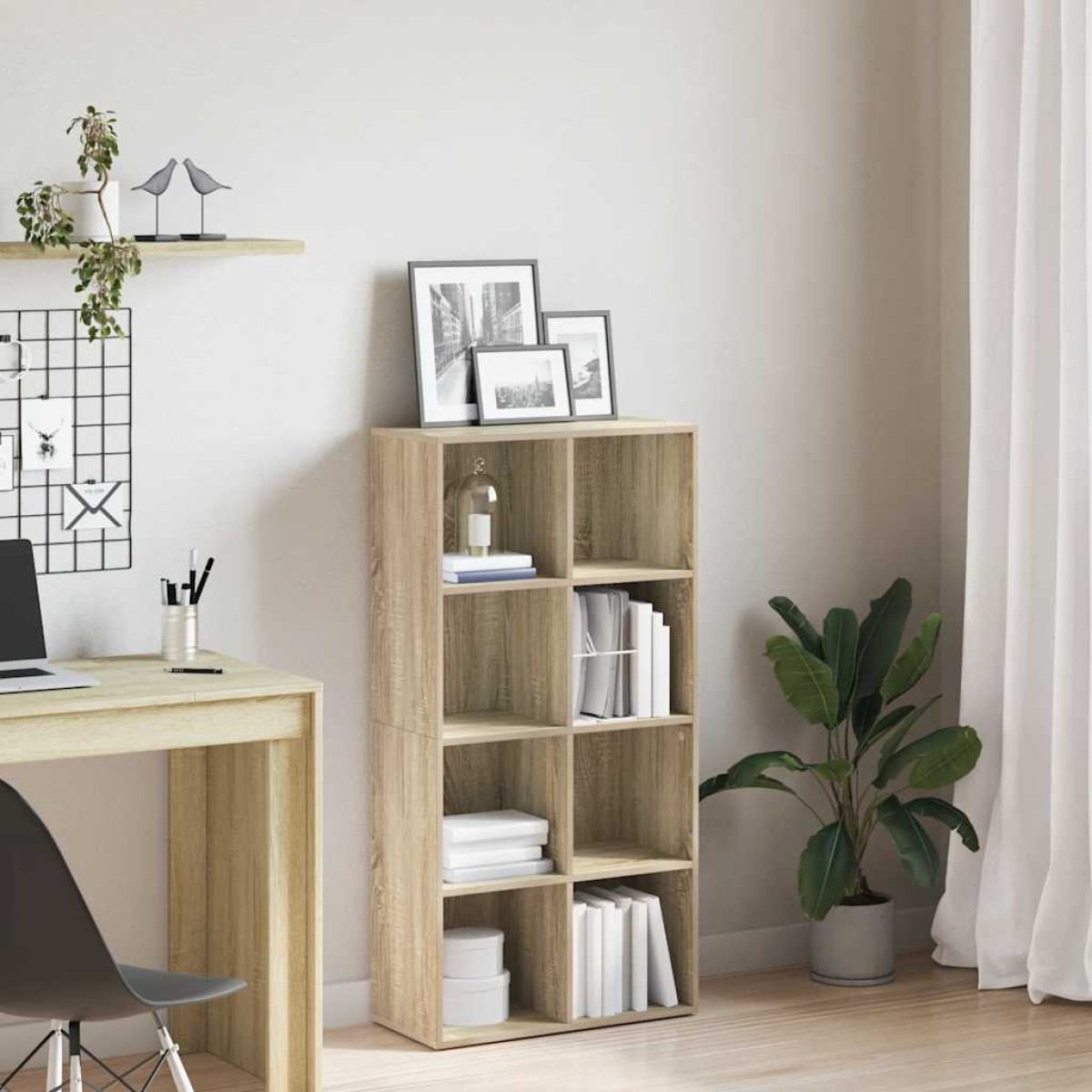 vidaXL Ραφιέρα/Βιβλιοθήκη Sonoma Δρυς 66x30x130 εκ. από Μοριοσανίδα