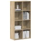 vidaXL Ραφιέρα/Βιβλιοθήκη Sonoma Δρυς 66x30x130 εκ. από Μοριοσανίδα