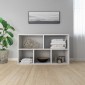 vidaXL Ραφιέρα / Βιβλιοθήκη Λευκή 50 x 25 x 80 εκ. από Μοριοσανίδα