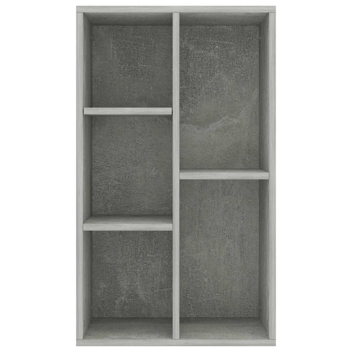 vidaXL Ραφιέρα/Βιβλιοθήκη Γκρι Σκυροδέματος 50x25x80 εκ. Μοριοσανίδα