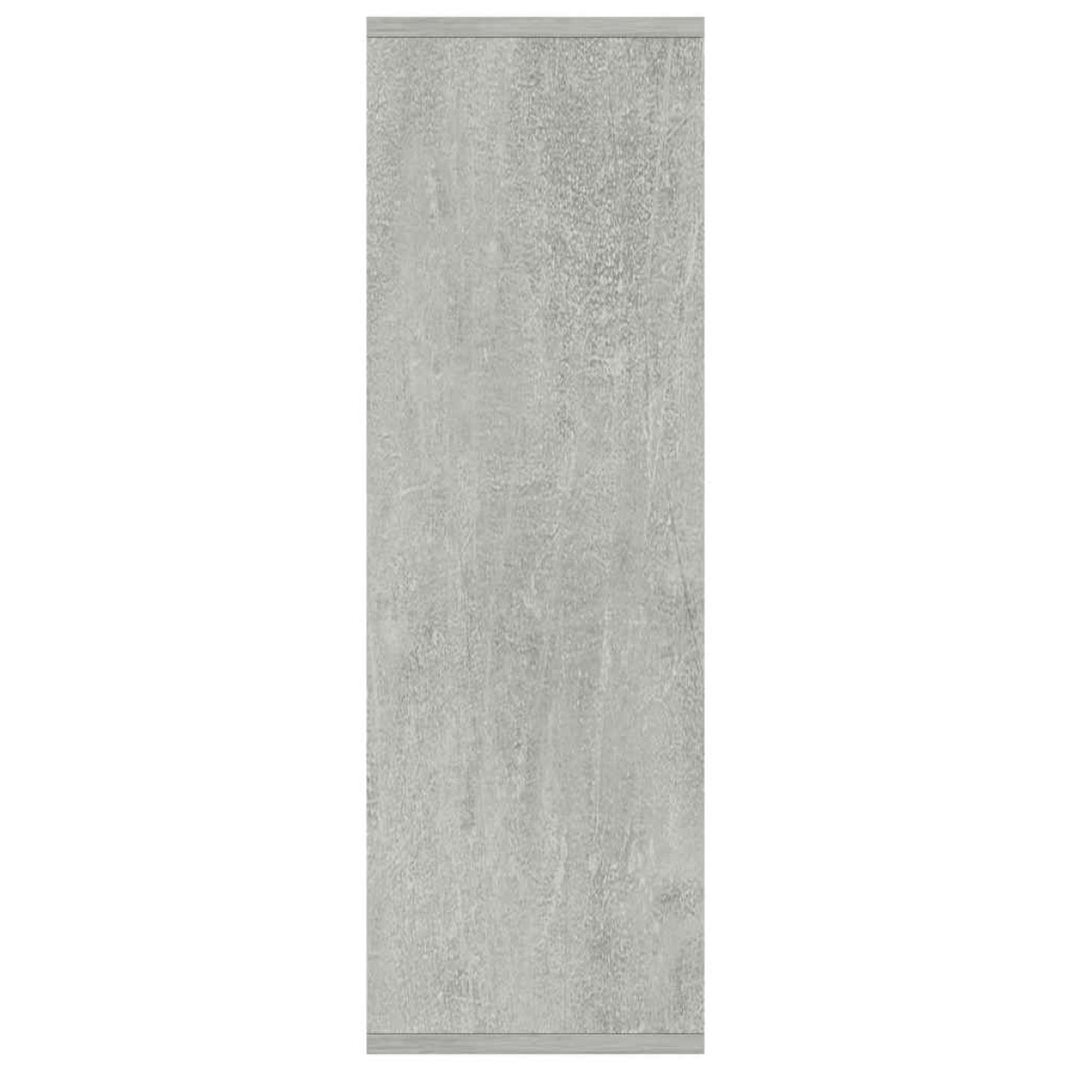 vidaXL Ραφιέρα/Βιβλιοθήκη Γκρι Σκυροδέματος 50x25x80 εκ. Μοριοσανίδα