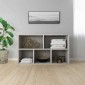vidaXL Ραφιέρα/Βιβλιοθήκη Γκρι Σκυροδέματος 50x25x80 εκ. Μοριοσανίδα