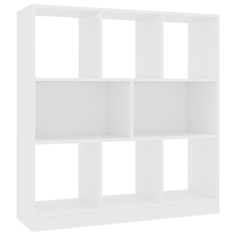vidaXL Βιβλιοθήκη Λευκή 97,5 x 29,5 x 100 εκ. από Επεξ. Ξύλο