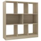 vidaXL Βιβλιοθήκη Χρώμα Sonoma Δρυς 97,5x29,5x100 εκ. από Μοριοσανίδα
