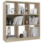 vidaXL Βιβλιοθήκη Χρώμα Sonoma Δρυς 97,5x29,5x100 εκ. από Μοριοσανίδα