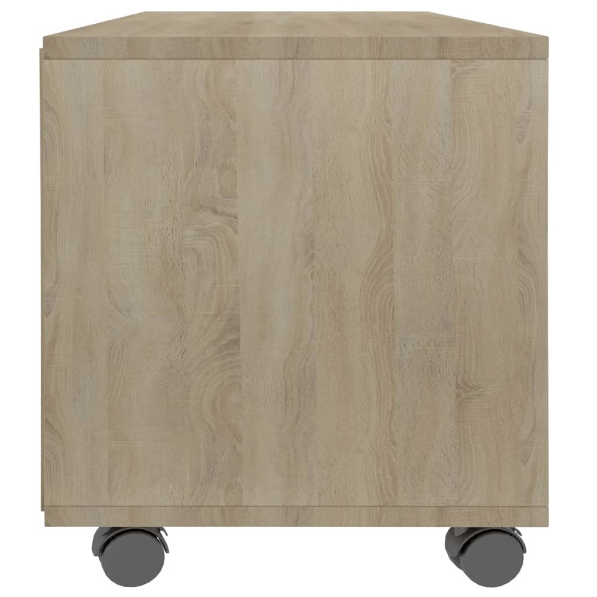 vidaXL Έπιπλο Τηλεόρασης με Ρόδες Sonoma Δρυς 90x35x35 εκ. Μοριοσανίδα
