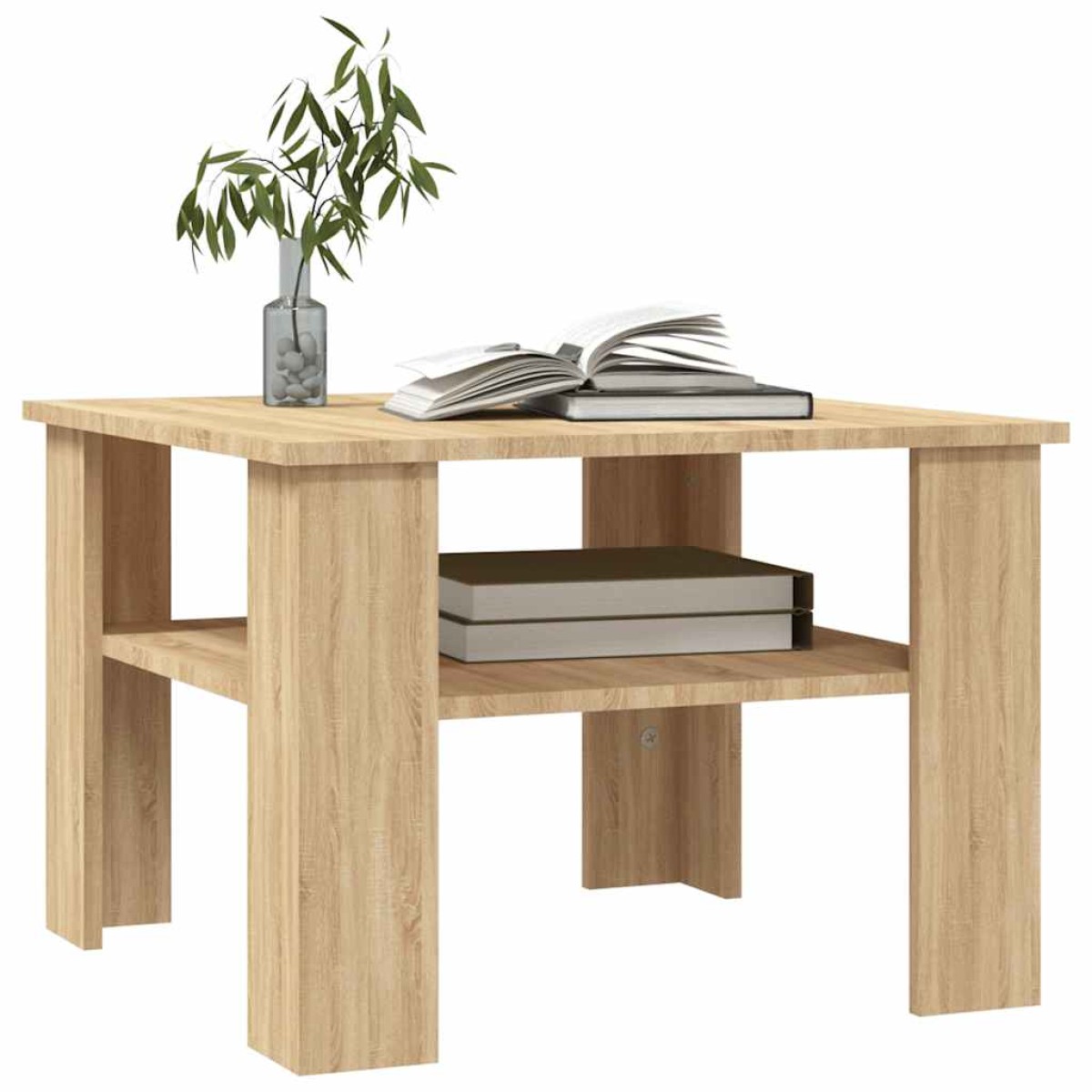 vidaXL Τραπεζάκι Σαλονιού Sonoma Δρυς 60x60x42 εκ. από Μοριοσανίδα