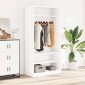 vidaXL Ντουλάπα Λευκή 100 x 50 x 200 εκ. από Μοριοσανίδα