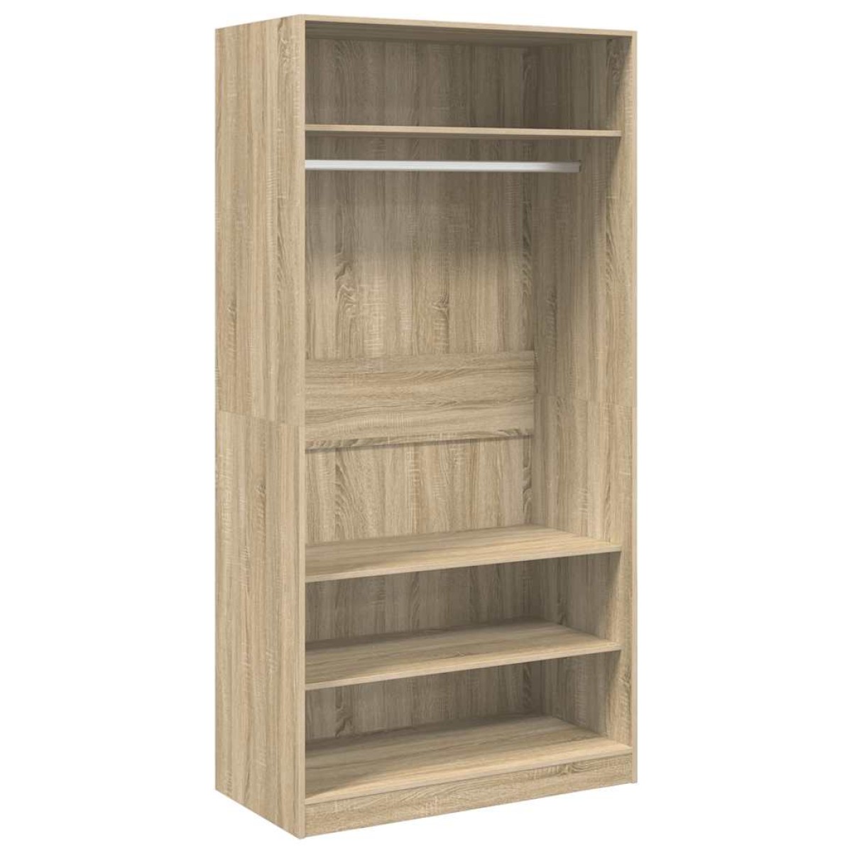 vidaXL Ντουλάπα Χρώμα Sonoma Δρυς 100 x 50 x 200 εκ. από Μοριοσανίδα