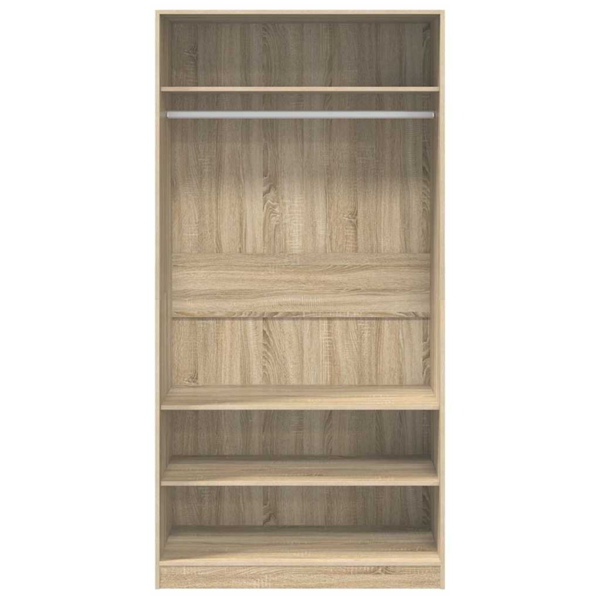 vidaXL Ντουλάπα Χρώμα Sonoma Δρυς 100 x 50 x 200 εκ. από Μοριοσανίδα