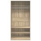 vidaXL Ντουλάπα Χρώμα Sonoma Δρυς 100 x 50 x 200 εκ. από Μοριοσανίδα