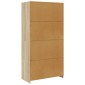 vidaXL Ντουλάπα Χρώμα Sonoma Δρυς 100 x 50 x 200 εκ. από Μοριοσανίδα