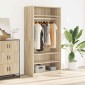 vidaXL Ντουλάπα Χρώμα Sonoma Δρυς 100 x 50 x 200 εκ. από Μοριοσανίδα