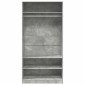vidaXL Ντουλάπα Γκρι του Σκυροδέματος 100 x 50 x 200 εκ. Μοριοσανίδα