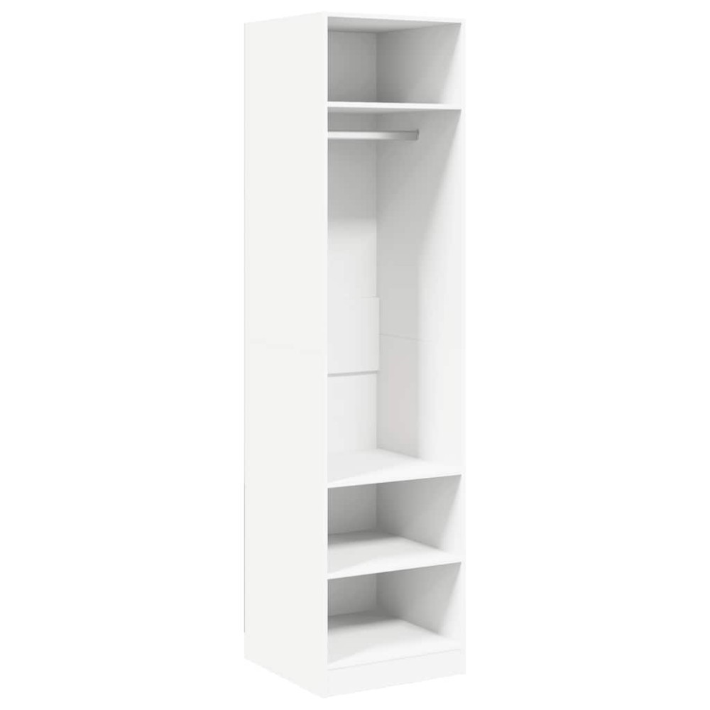 vidaXL Ντουλάπα Λευκή 50 x 50 x 200 εκ. από Επεξ. Ξύλο