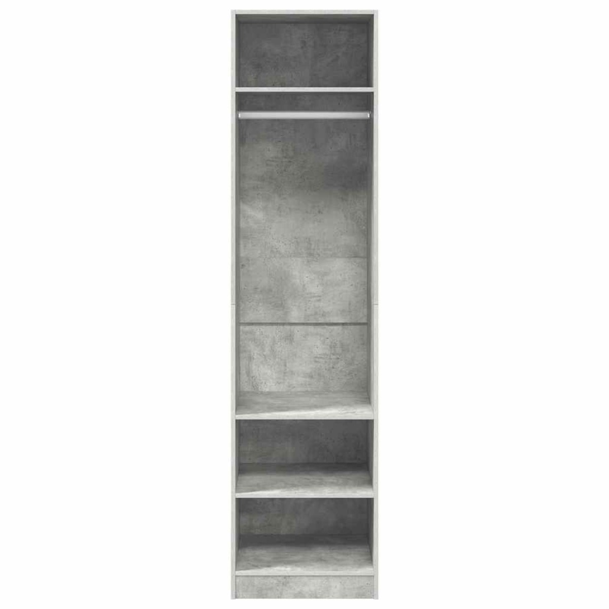 vidaXL Ντουλάπα Γκρι του Σκυροδέματος 50 x 50 x 200 εκ. Μοριοσανίδα