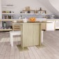 vidaXL Τραπεζαρία Sonoma Δρυς 110 x 60 x 75 εκ. από Μοριοσανίδα