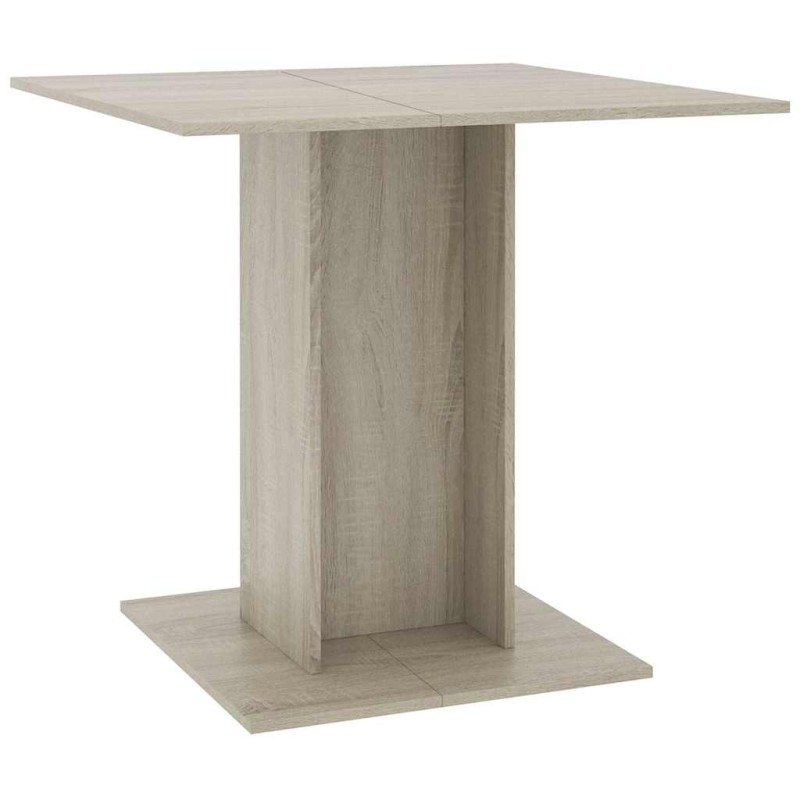 vidaXL Τραπεζαρία Sonoma Δρυς 80 x 80 x 75 εκ. από Μοριοσανίδα